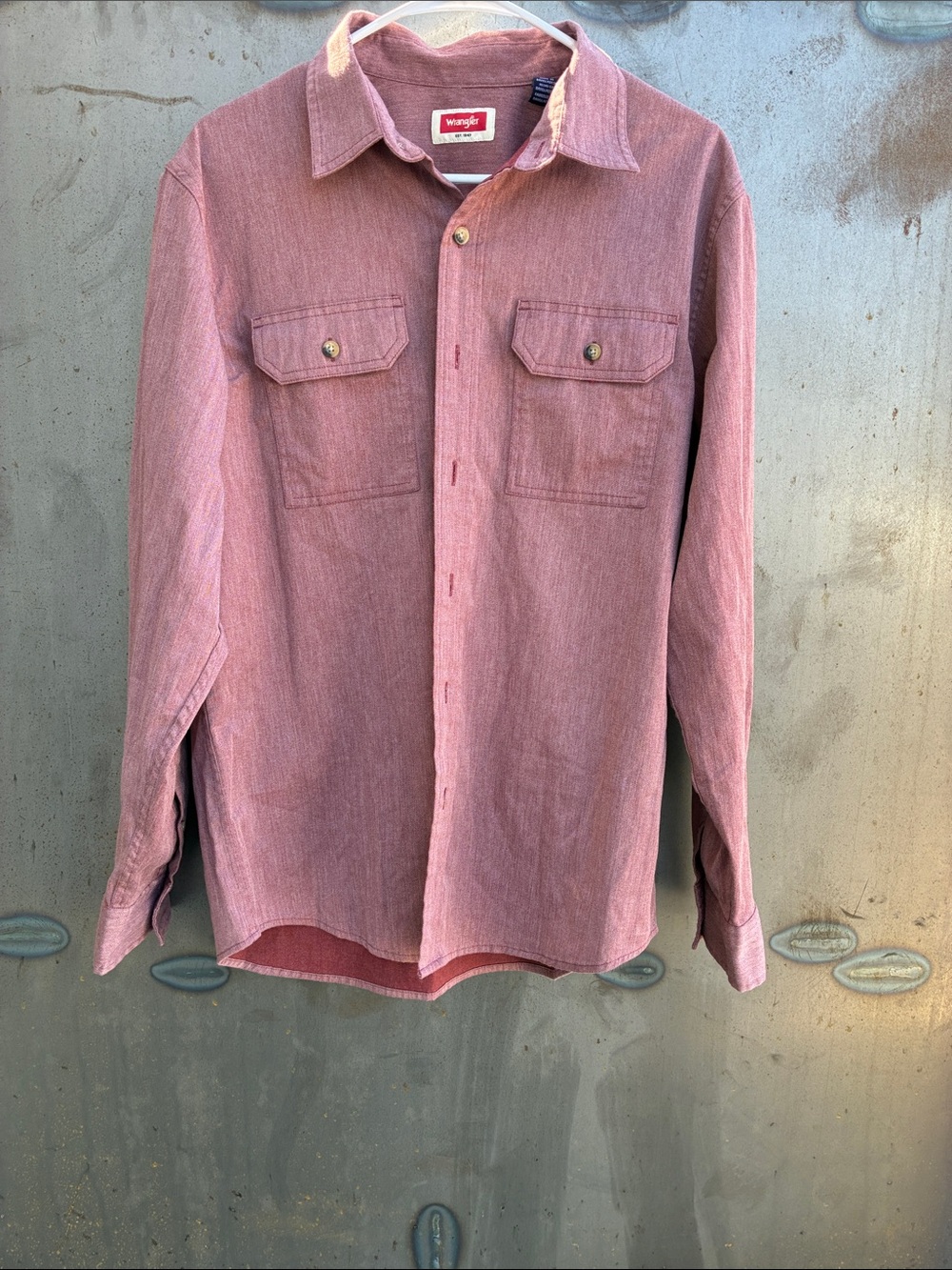 Wrangler Long Sleeve Woven Work Shirt